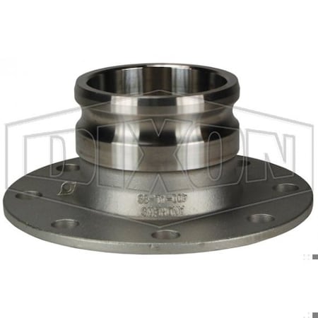 DIXON Cam and Groove Adapter, 4 in, Adapter x Class 150 Flange, 316 SS, Domestic 400-AL-SS
